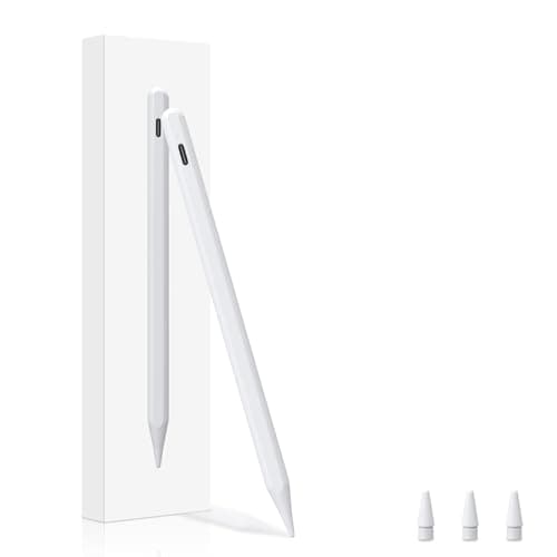 Stylet tactile pour iPad 2018-2026 Pro Air Mini avec rejet de paume et autonomie 15h