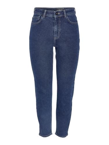 Noisy May Jean NMMONI Taille Haute Bleu Foncé Denim 32W x 32L