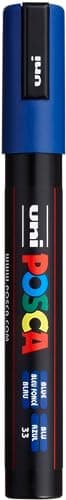 Uni-Ball POSCA PC-5M Marqueur Pointe Moyenne Bleu Foncé