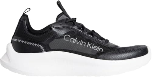Calvin Klein Chaussures Basses en EVA Run Lup Transp Ripst HW0HW02998 pour Femme, Noir (Noir/Blanc Vif), 36