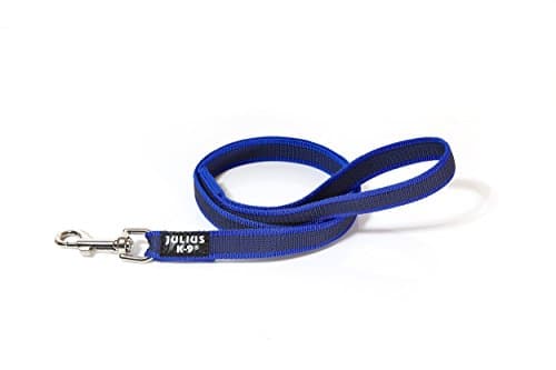 JULIUS K-9 Laisse antidérapante Color & Gray avec poignée 20 mm x 1,2 m Bleu-Gris