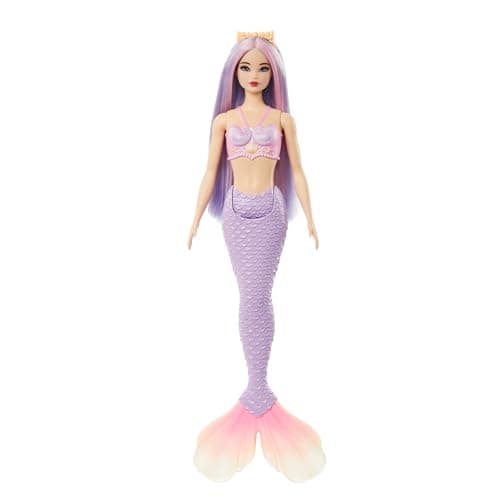 Barbie Poupée Sirène Cheveux Fantaisie et Accessoires Modèle HRR06