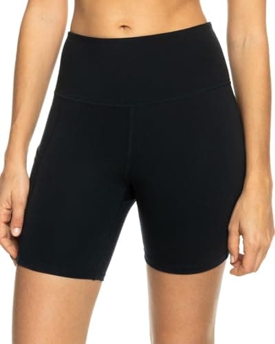 Roxy Short de sport biker Heart Into It pour femme Taille M Noir
