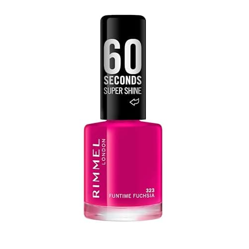 Rimmel Vernis à Ongles 60 Seconds Super Shine - Teinte 323 Funtime Fushia - 8 ml