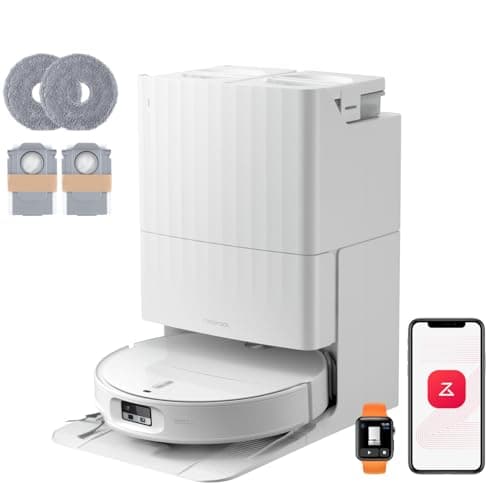 Roborock Qrevo Edge 2 Set Robot Aspirateur Laveur 25000 Pa 7,98cm Mince