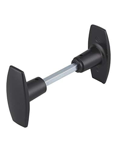THIRARD Paire de Boutons de Porte Zamak Carré 6x110 mm Noir