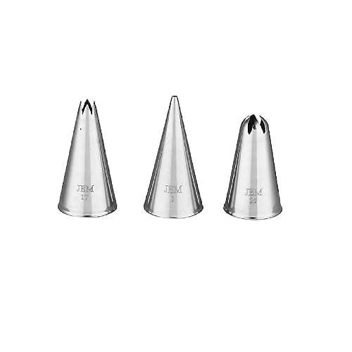 PME Lot de 3 douilles Jem NZ1005 en acier inoxydable pour pâtisserie