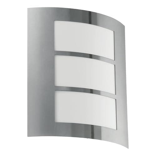 EGLO Applique murale extérieure City acier inox 26x23,5 cm