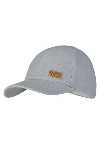 Sterntaler Casquette de baseball unisexe en coton avec réglage de la taille Gris et Bleu Taille 55