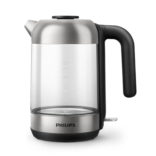 Philips Bouilloire Électrique 5000, 1,7L, Ébullition rapide, Verre