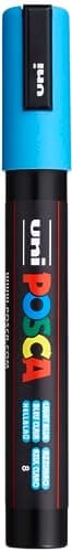 Uni-Ball Marqueur Posca PC-5M Pointe Conique Moyenne 1,8-2,5 mm Bleu Clair