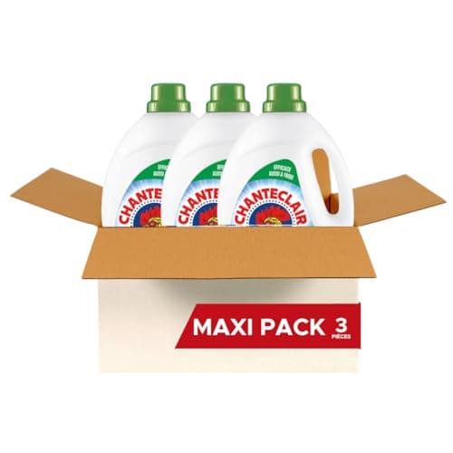 Chanteclair Lessive Liquide Musc Blanc 3x1,8L 120 Lavages
