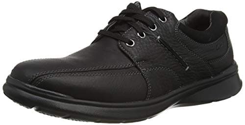 Clarks Chaussures Homme Oxford, Cuir Huilé Noir, 41.5 EU