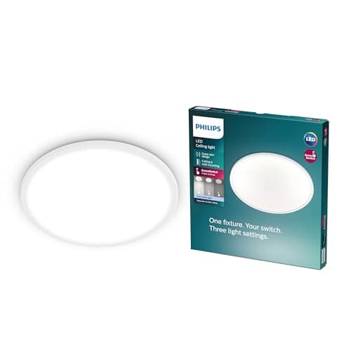 Plafonnier PHILIPS LED Superslim 15W Blanc Froid 4000K SceneSwitch