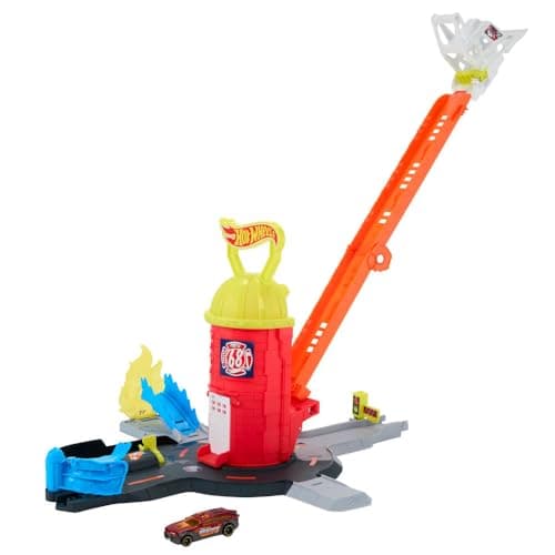 Hot Wheels City Caserne de Pompiers Super Rescue et Camion