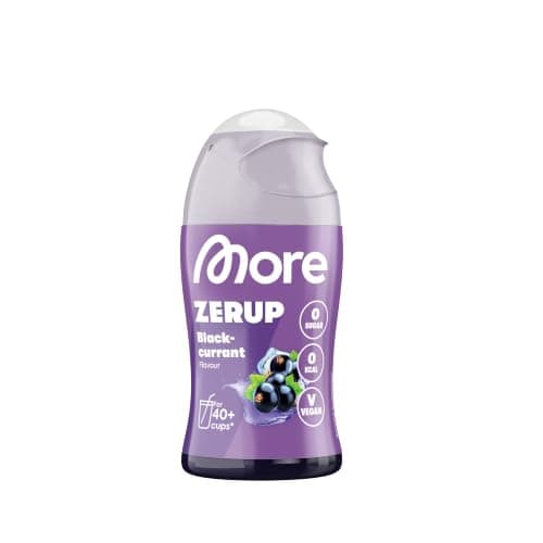 MORE Zerup Sirop Concentré sans Sucre Cassis 65 ml