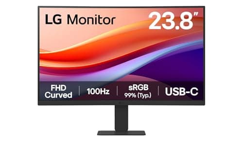 LG Écran Bureautique VA 24 pouces incurvé FHD 100Hz USB-C