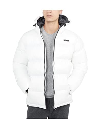 Schott NYC IDAHO2 Jacket, White, S Homme