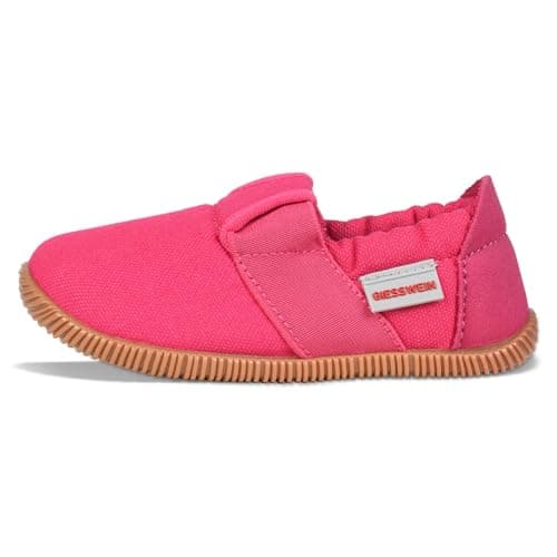 Giesswein Chaussons Söll Slim-Fit pour enfant en coton légers Bleu Marine