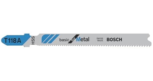 Bosch 3x Lames de scie sauteuse T 118 A Basic for Metal