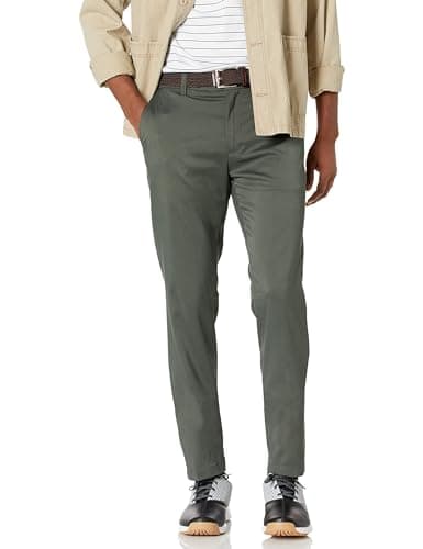 Amazon Essentials Pantalon de golf coupe ajustée homme Vert Olive 33W / 28L