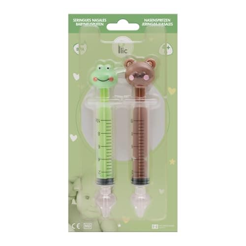 PLIC CARE Lot de 2 Seringues Nasales Bébés 10 ml Embout Silicone