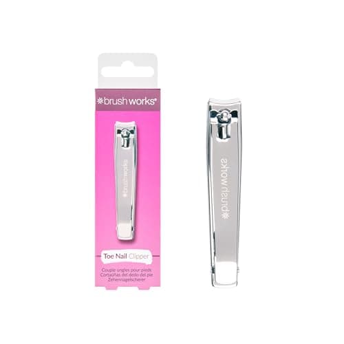 Brushworks Coupe-ongles pour orteils avec lime et nettoyant