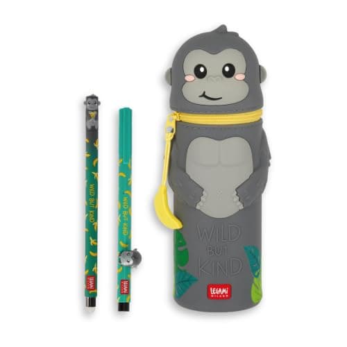 LEGAMI - Set 1 Stylo Effaçable + 1 Kawaii + 1 Lovely Pen - Gorille