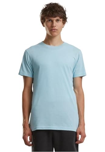 Build Your Brand Men Basic Round Neck T-Shirt 1/3/5 Pack
