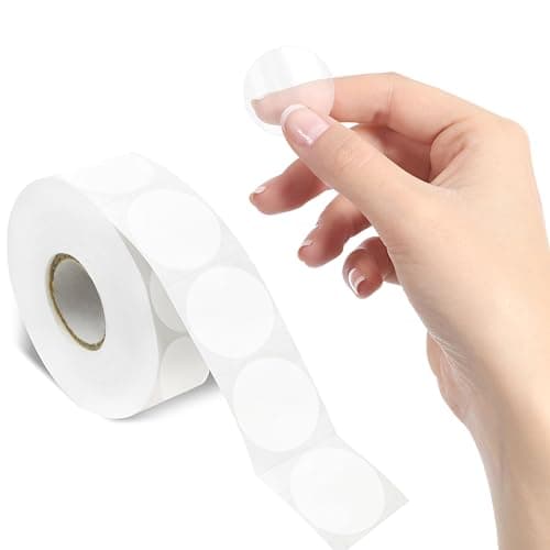 Hebayy 1000 Autocollants transparents de sceau rond 2,5cm
