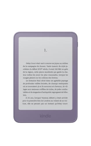 Liseuse Amazon Kindle 16 Go Nouvelle Génération Écran 6 Pouces Violet Ube