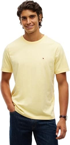 Tommy Hilfiger T-shirt homme Regular Fit Jonquille Claire L