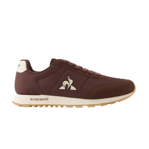 Le Coq Sportif - RACERONE - Sneaker Mixte Design Rétro - Tige Nylon Suède - Semelle EVA Caoutchouc Adhérente - Confort Quotidien Urbain - Taille 39 - Chicory Coffee