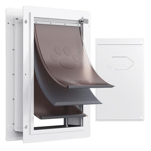 VEVOR Chatière Murale Cadre Métal 236x335mm Blanc Taille S