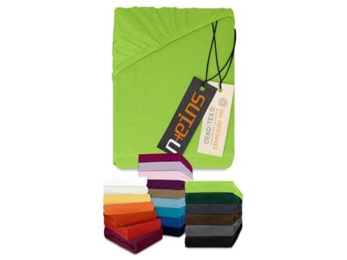Npluseins Drap Housse Coton 70x140 cm Vert Clair