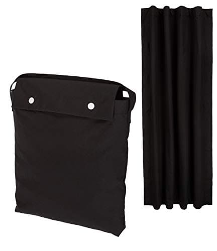 Amazon Basics Store Occultant sans Perçage avec Ventouses 127x198 cm Noir