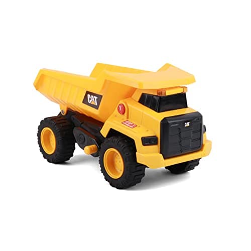 CATERPILLAR Camion Benne Basculante Sons et Lumières 30 cm Jaune