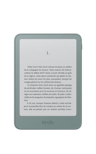 Amazon Kindle 32 Go - Liseuse écran 6 pouces Vert d'eau aluminium