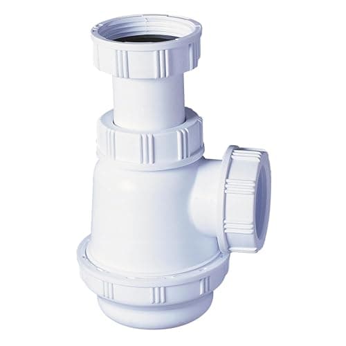 Wirquin 30723130 Siphon de lavabo classique culot court 32 mm blanc