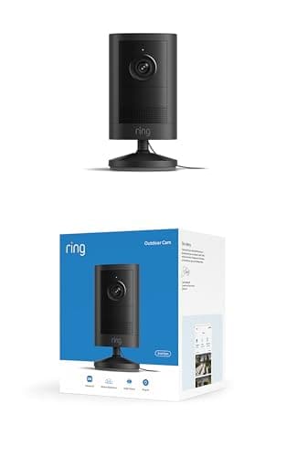 Ring Outdoor Camera 2K Sur secteur Caméra de surveillance Noir