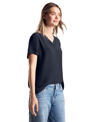 Street One Chemisier tunique femme à imprimé Bleu foncé Taille 36