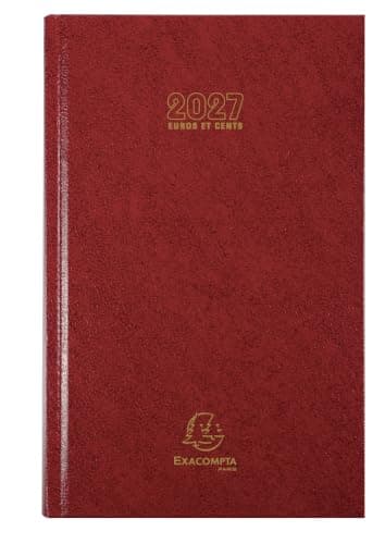 Exacompta Agenda 13,5x21cm Carré Euro et cents 1 Jour par page
