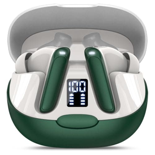 Ddidbi Écouteurs Bluetooth 5.3 sans fil traducteur 3 en 1 Vert foncé