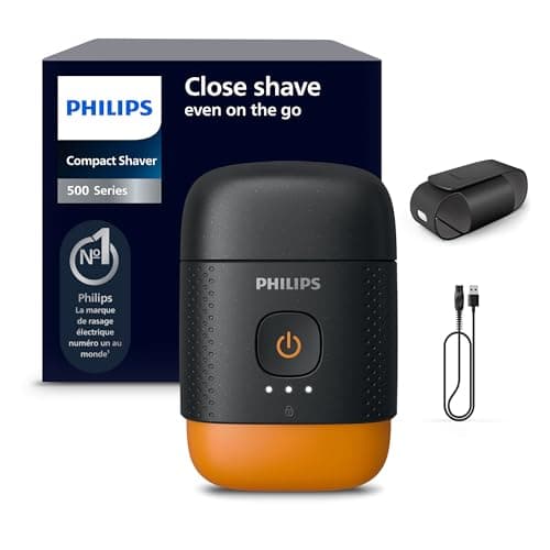 Rasoir électrique Philips Série 500 compact avec étui de voyage Modèle S595/05