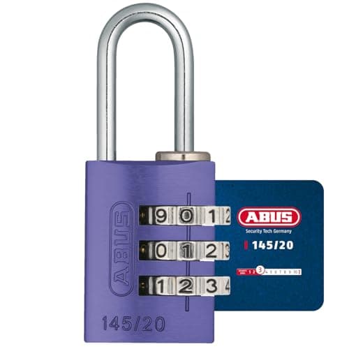 ABUS Cadenas à Combinaison 145/20 Aluminium Valises et Casiers