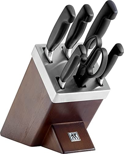 ZWILLING VIER STERNE Bloc de Couteaux Auto-Aiguisant 7 Pièces