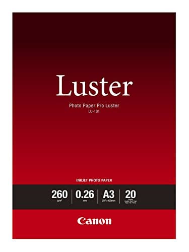 Canon LU-101 Papier Photo Lustré Format A3 20 feuilles 260g/m²