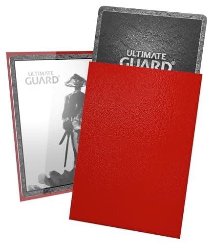 Ultimate Guard Katana Sleeves Pochettes pour Cartes Japonaises Rouge 60 pièces