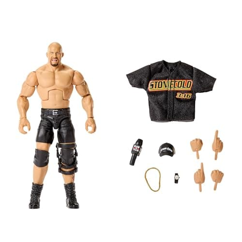 Mattel Figurine WWE Elite Steve Austin Stone Cold 15 cm JHT52