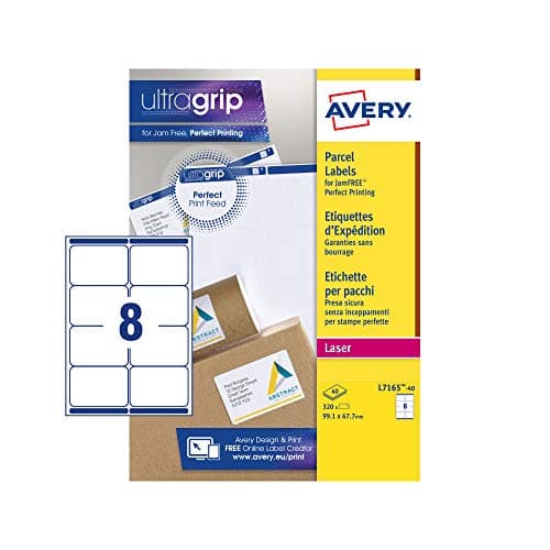 Avery L7165-40 320 étiquettes d'expédition blanches 99,1 x 67,7 mm